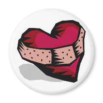 Heart (Broken) Refrigerator Magnets