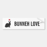 Heart Bunneh Bumper Sticker