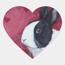 Heart Bunny Sticker stickers