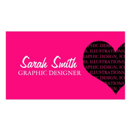 Heart Business Card (front side)