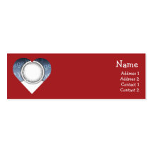 Heart Business Card Template