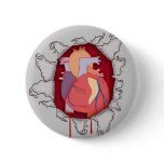 Heart Busting through Button