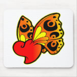 Heart Butterfly Tattoo mousepads
