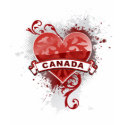 Heart Canada t-shirts