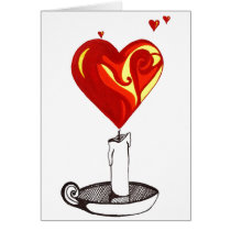 Heart Candle cards