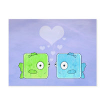 Heart card postcards