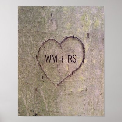 heart carved tree