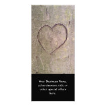 Heart Carved in a Tree Rack Card Template