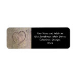 Heart Carved in a Tree Return Address Labels