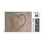 Heart Carved in a Tree stamps