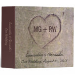 Heart Carved in Tree, Custom Romantic Nature binders
