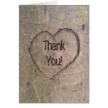 Heart Carved in Tree, Custom Romantic Nature cards