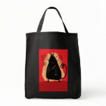 Heart cat canvas bag