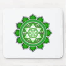 Heart Chakra - Fractal Bloom Mouse Pads