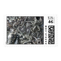 Heart charms postage stamp