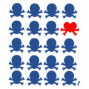 Heart Checkered Skulls t-shirts