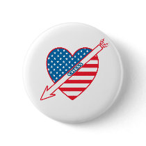 Heart Chess Patriot Pin
