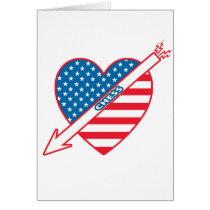 Heart Chess Patriot Card