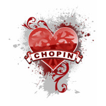 Heart Chopin t-shirts