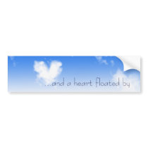 Heart Cloud_Bumper Sticker bumper stickers