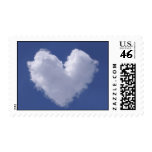 Heart Cloud Postage Stamps
