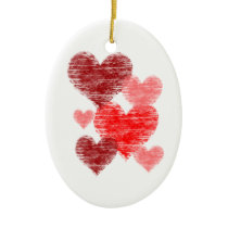 Heart Collage ornaments