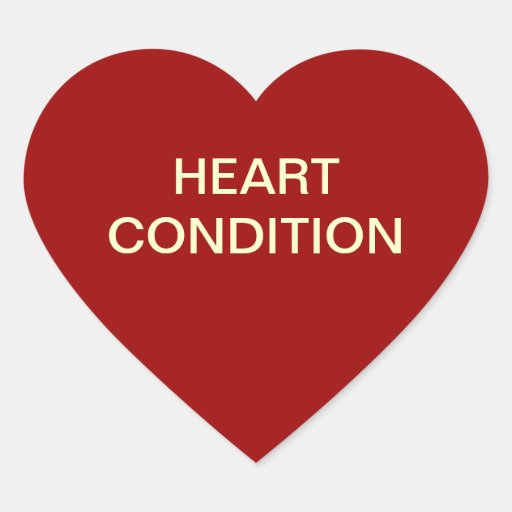 Heart Condition Medical Chart Labels Heart Sticker Zazzle