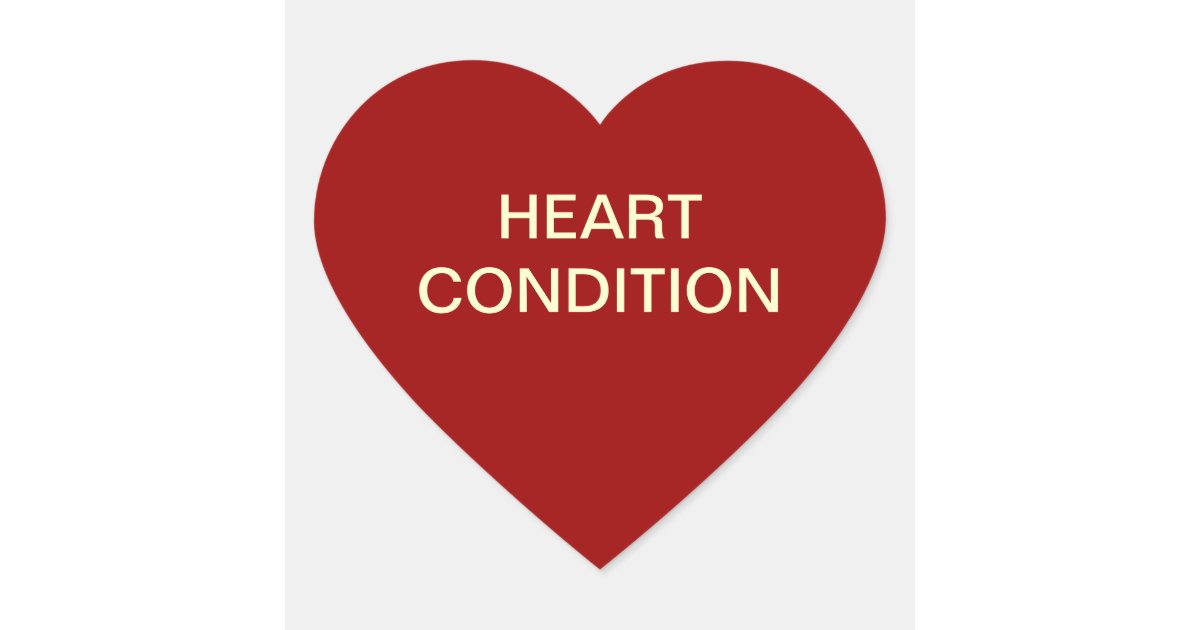 heart condition medical chart labels heart sticker zazzle year stickers for medical charts