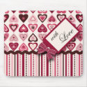 Heart Confections Mousepad by holidayparade Heart Confections Mousepad