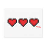 Heart Containers - Gamer, geek video games Life Post Cards