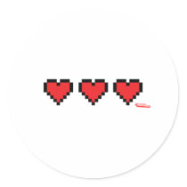 Heart Containers - Gamer, geek video games Life stickers by CasuallyHardcore Heart Containers - Gamer, geek video games Life stickers