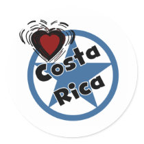 Heart Costa Rica stickers by world_wide Heart Costa Rica stickers