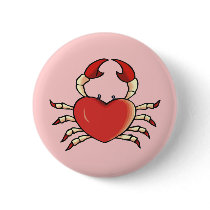 Heart Crab buttons