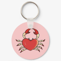 Heart Crab keychains by animalworld Heart Crab keychains