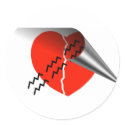 Heart Crack Tire Track Curled up Heart stickers by ValentinesDayHearts Heart Crack Tire Track Curled up Heart stickers
