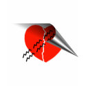 Heart Crack Tire Track Curled up Heart t-shirts by ValentinesDayHearts Heart Crack Tire Track Curled up Heart t-shirts