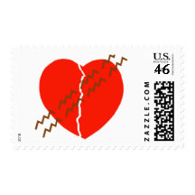 Heart Crack Tire Track Stamp