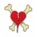 Heart & Crosbones Ladies T-Shirt