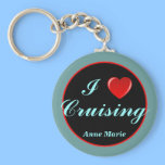 Heart Cruising personalized keychain keychains
