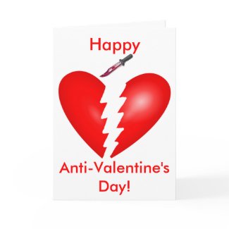 Heart Cut in Two Card card