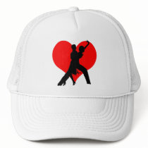 Heart dance mesh hat