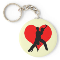 Heart dance key chain