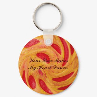 Heart Dance Love Keychain_Romantic Valentine Gifts keychain