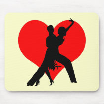 Heart dance mouse pads