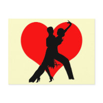 Heart dance post cards