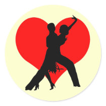 Heart dance stickers