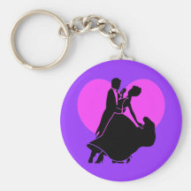 Heart dancers key chains