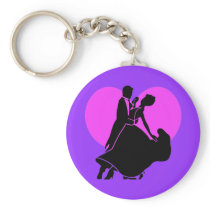 Heart dancers key chains