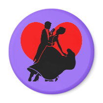 Heart dancers magnet