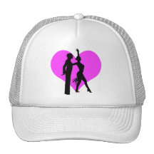 Heart dancers mesh hats